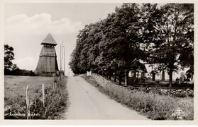 Vykort. Text: "Ånimskog. Kyrkan.". Vykortet ägs av Hans-Jürgen Köchling.