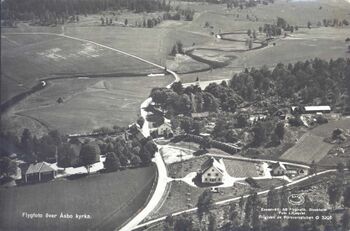 Åsbo kyrkby, flygfoto 1939