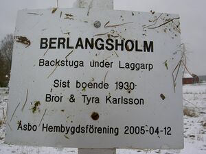 Östergötland-Åsbo-Berlangsholm (Laggarp) torpmärkning.jpg