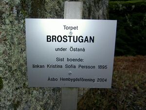Östergötland-Åsbo-Brostugan (Östanå) torpmärkning.jpg