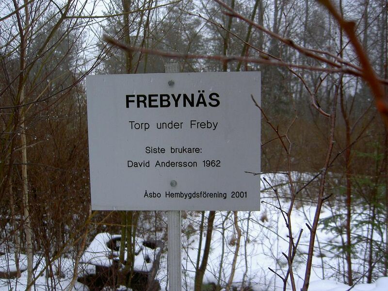 Fil:Östergötland-Åsbo-Frebynäs Näset (Freby) torpmärkning.jpg
