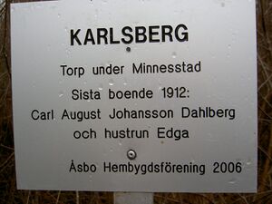 Östergötland-Åsbo-Karlsberg (Minnestad) torpmärkning.jpg