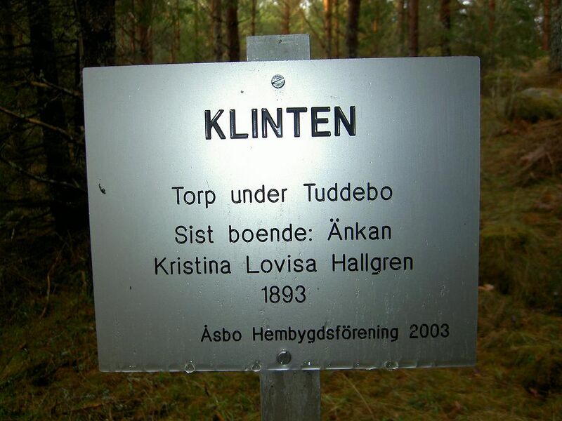 Fil:Östergötland-Åsbo-Klinten (Tuddebo) torpmärkning.jpg