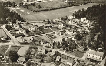 Strålsnäs, flygfoto 1955