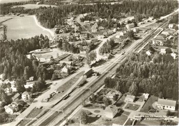 Strålsnäs, flygfoto 1964