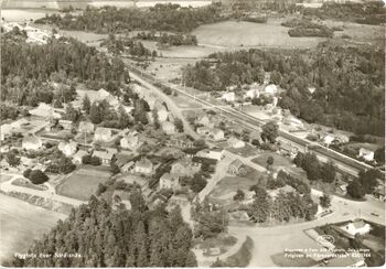 Strålsnäs, flygfoto 1964