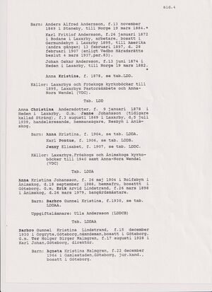 Janne Johanssons släkt