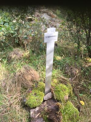 Dalsland-Ånimskog-S Björndalen-Torpstolpe.JPG