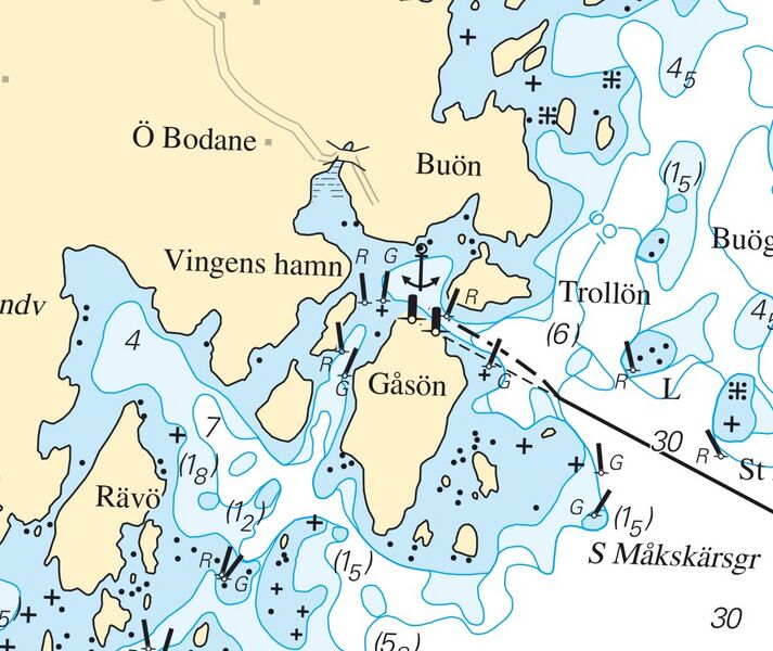Fil:Dalsland-Ånimskog-Sjökortsbild Vingens Hamn.jpg
