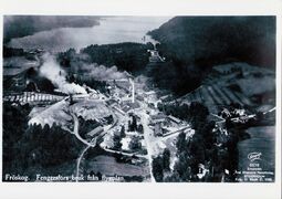 Flygfoto över bruket