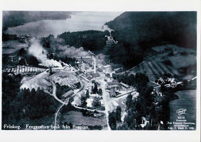 Flygfoto över bruket