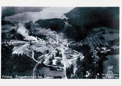 Flygfoto över bruket