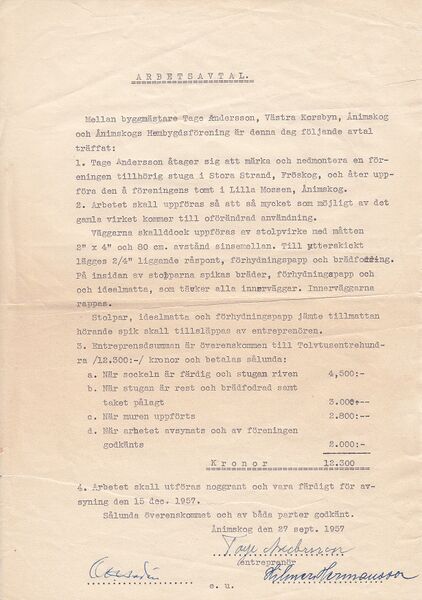Fil:Dalsland Ånimskog Hembygdsföreningen arbetsavtal 1957.jpg