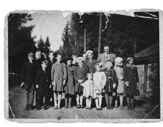 Elever Korsbyns Folkskola, årtal ca 1940-41?